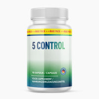 Thumbnail for 5 Control Nahrungsergänzungsmittel in einer Dose mit 90 Kapseln und Hinweis „Maxi Pack“