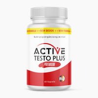 Thumbnail for Dose Active Testo Plus Premium with 60 capsules, dietary supplement in white and red design