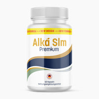 Thumbnail for Dose Alka Slm Premium mit weiß-blauem Etikett, 60 Kapseln und Hinweis Nahrungsergänzungsmittel