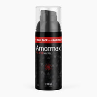 Thumbnail for Schwarze Flasche mit Pumpspender und Schrift Amormax Premium Male Gel 100 ml