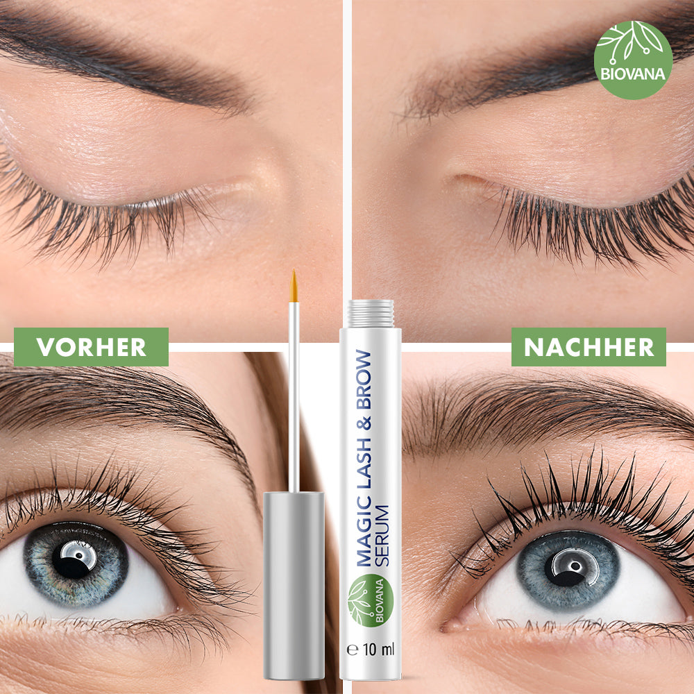 BIOVANA Magic Lash & Brow Serum (10 ml) - Unterstützt das natürliche Wachstum - ApoNatura