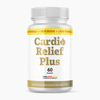 Thumbnail for Weiße Cardio Relief Plus Dose mit goldfarbenem Etikett und Hinweis auf 60 Kapseln