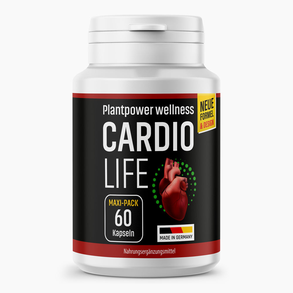 CARDIO LIFE im Maxi-Pack (60 Kapseln) - Für Frauen und Männer - ApoNatura