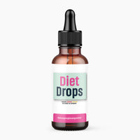 Thumbnail for Braune Pipettenflasche Diet Drops mit Schrift Nahrungsergänzungsmittel