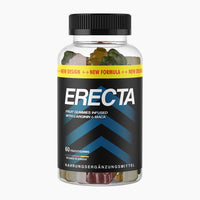 Thumbnail for Produktbild ERECTA, 60 Fruchtgummis mit schwarzem Etikett in Schraubdeckeldose