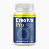 Thumbnail for Weiße Erexiva Pro Kapseldose mit Männer-Symbol, blauem Etikett und 60 Kapseln frontal gezeigt