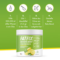 Thumbnail for FATFIX Keto Boost Exogene Ketone (345g) - Spritziger Zitronengeschmack - ApoNatura