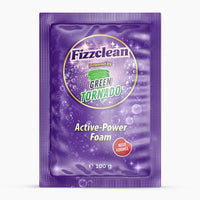 Thumbnail for Fizzclean Active-Power Foam Sachet in Violett mit Green Tornado Logo und 100 g Inhalt