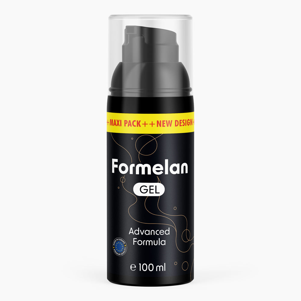 Formelan Gel 100 ml in Pumpspenderflasche mit schwarzem Etikett