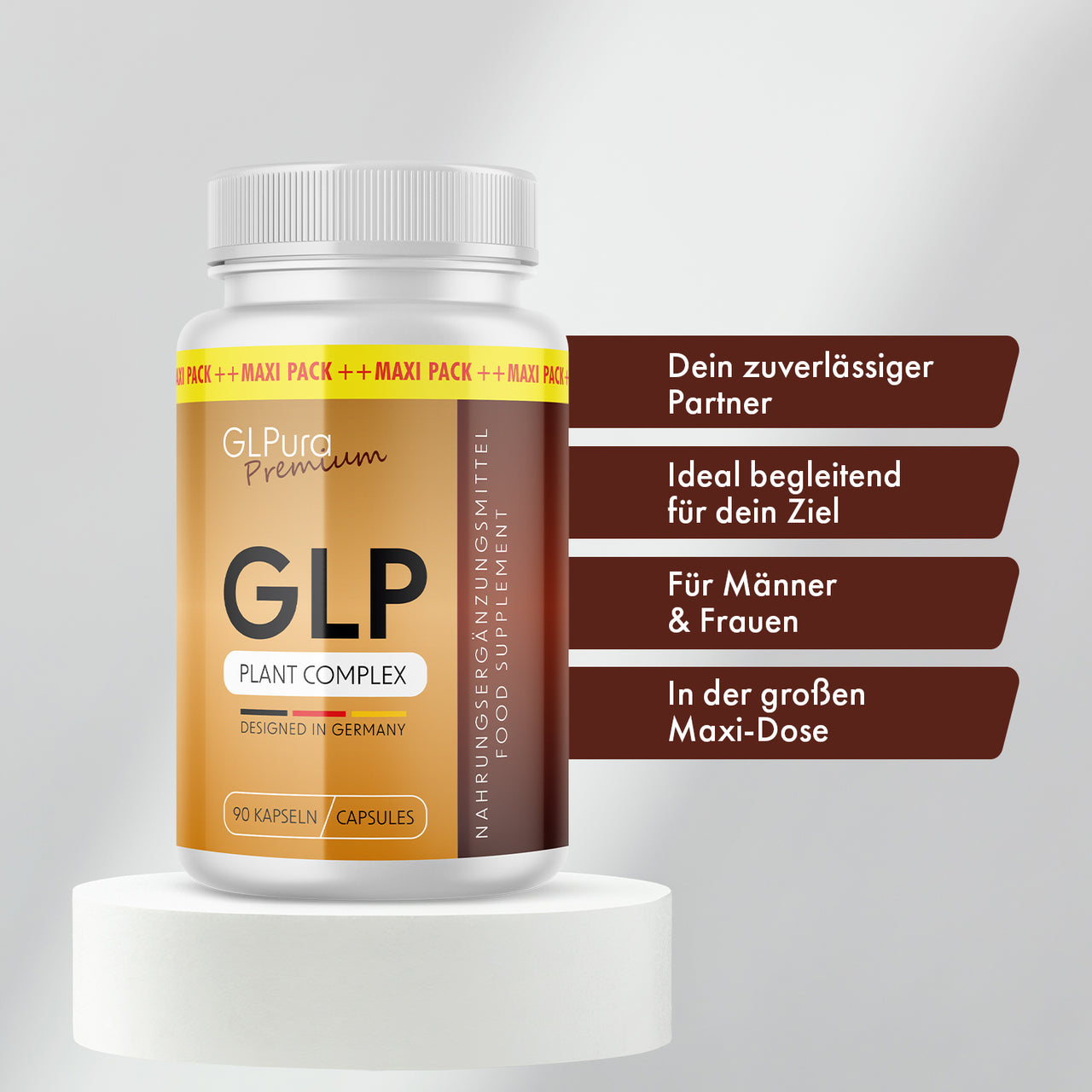 GLPura Premium GLP Plant Complex Can with text For men and women in maxi can