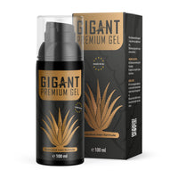 Thumbnail for Schwarze 100-ml-Flasche Gigant Premium Gel mit goldener Aloe-Vera-Grafik und Karton