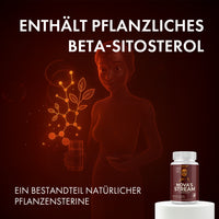 Thumbnail for Animierte Frau mit Molekülgrafik, Text „Beta-Sitosterol“, Dose NOVA'S STREAM sichtbar