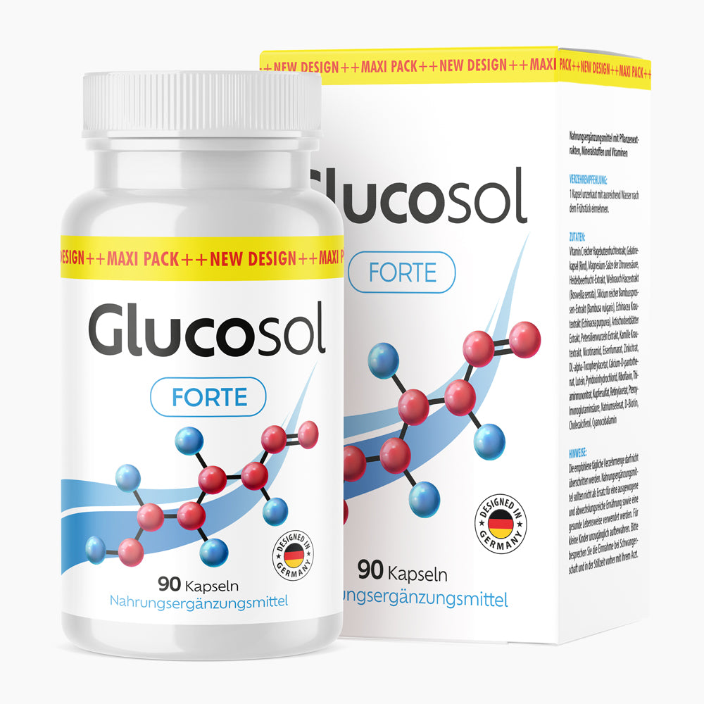 Glucosol Forte (90 Kapseln) - Das Original aus der Werbung - ApoNatura
