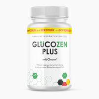 Thumbnail for White Can Dietary Supplement GlucoZen Plus with Chromium 60 Capsules Front View