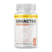 Thumbnail for Weiße Kunststoffdose mit Schrift Granitex Premium, grafisch dargestelltes Symbol, 60 Kapseln