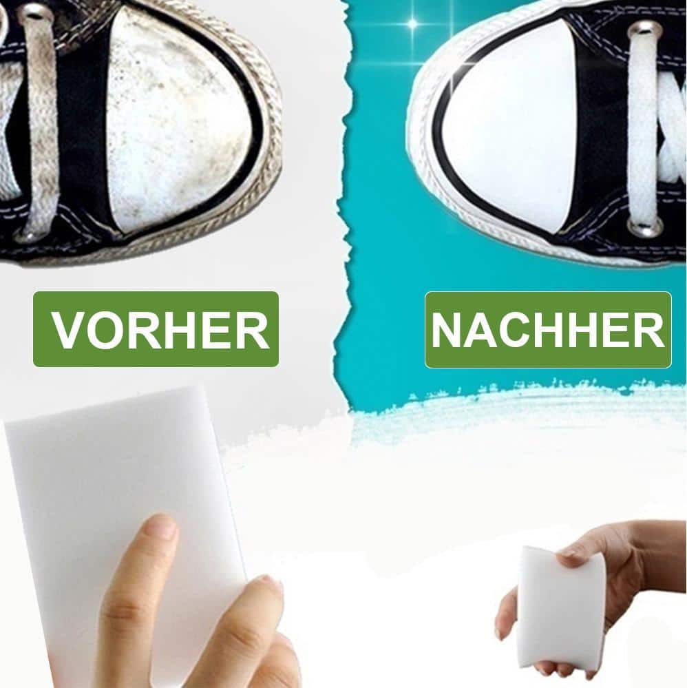 Grüner Teufel Schwamm - Reinigung nur mit Wasser ohne Chemie! - ApoNatura
