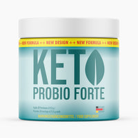 Thumbnail for Kunststoffdose mit Schrift Keto Probio Forte, 30 Portionen à 11,5 g, türkisfarbenes Etikett, 345 g