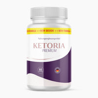 Thumbnail for Dose Ketoria Premium mit weiß-violettem Etikett, 60 Kapseln und Hinweis Nahrungsergänzungsmittel