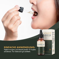 Thumbnail for Löwen ABNHM Tropfen mit Anwendungshinweis: morgens und abends jeweils 10 Tropfen einnehmen 
