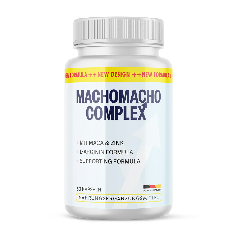 Dose MachoMacho Complex, 60 Kapseln, mit Maca, Zink und L-Arginin