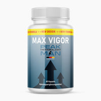 Thumbnail for Weiße Kunststoffdose Max Vigor Peak Metabolism Man mit 60 Kapseln