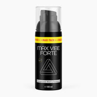 Thumbnail for Schwarze Flasche mit Pumpspender und Schrift Max Vibe Forte 100 ml 