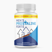 Thumbnail for Weiße Dose Men’s Prostaline Forte mit blauem Etikett und Hinweis auf 60 Kapseln