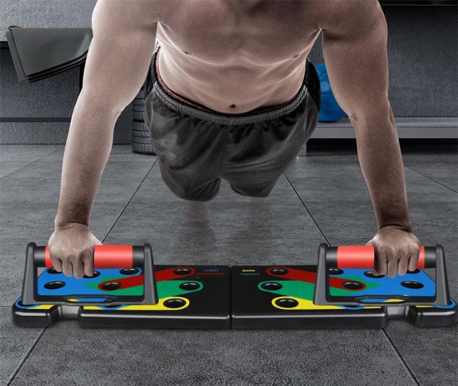 Push-up Liegestützbrett Multifunktions-Muskelboard - 65 x 19 x 11 cm - ApoNatura
