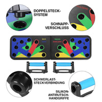 Thumbnail for Push-up Liegestützbrett Multifunktions-Muskelboard - Belastbar bis 200 kg - ApoNatura