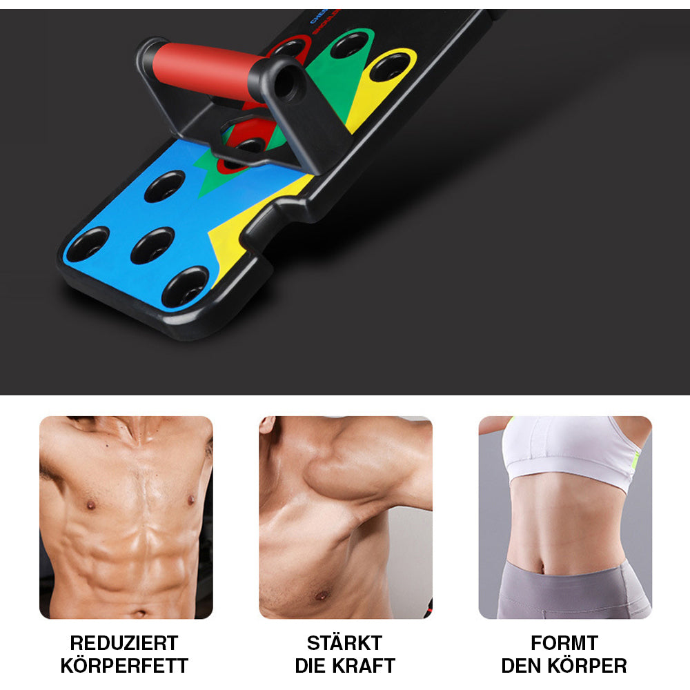 Push-up Liegestützbrett Multifunktions-Muskelboard - Für Anfänger und Fortgeschrittene - ApoNatura