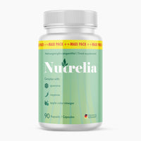 Thumbnail for Weiße Dose Nutrelia Nahrungsergänzungsmittel, 90 Kapseln, Pflanzenkomplex mit Guarana, Cayenne und Apfelessig