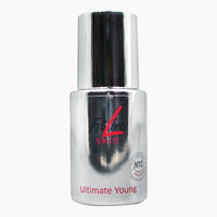 Thumbnail for Glänzende Flasche mit Schriftzug FitLine Skin Ultimate Young und Aufdruck NTC-Siegel 50 ml 