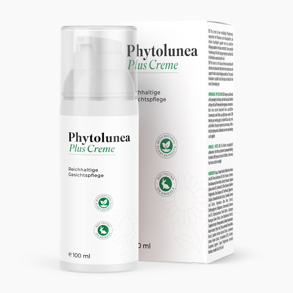 100 ml Phytolunea Plus Creme als reichhaltige Gesichtspflege im Pumpspender mit Faltschachtel
