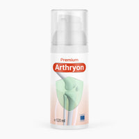 Thumbnail for Arthryon Premium 120 ml Dose mit Pumpspender, Gelenk-Grafik und schlicht hellem Hintergrund