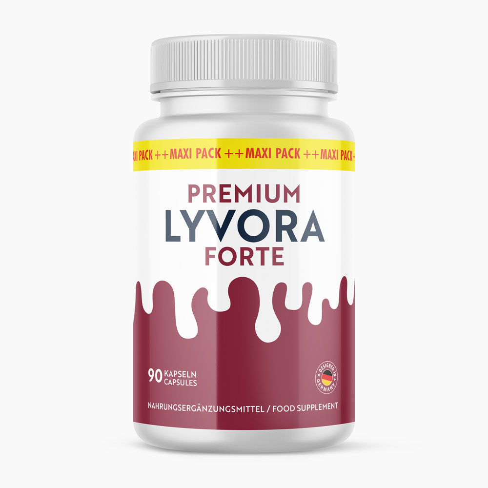 Dose Premium Lyvora Forte, 90 Kapseln, Nahrungsergänzungsmittel