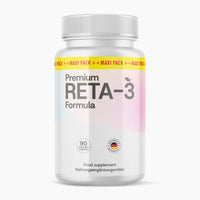 Thumbnail for Produktbild zeigt Premium RETA-3 Formula Nahrungsergänzungsmittel in weißer Kapseldose frontal
