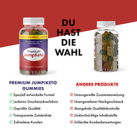 Thumbnail for Grafik Du hast die Wahl zeigt Premium Jump!Keto Gummies und andere Produkte mit Bewertungslisten

