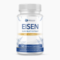 Thumbnail for Weiße Kunststoffdose Provilea Eisen mit Vitamin C und 50 Kapseln
