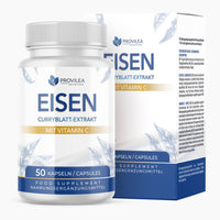 Thumbnail for Provilea Eisen mit Vitamin C mit 50 Kapseln vor passender Faltschachtel