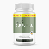 Thumbnail for Weiße Kunststoffdose Pure GLP Formula mit grünem Etikett und 90 Kapseln