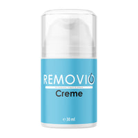 Thumbnail for Dose mit Pumpspender und Aufdruck REMOVIO Creme mit 30 ml auf blauem Etikett