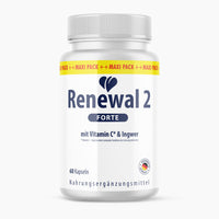 Thumbnail for Kunststoffdose Renewal 2 Forte mit 60 Kapseln und Schrift mit Vitamin C und Ingwer