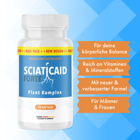 Thumbnail for Produkt Sciaticaid Forte Plant Komplex 90 Kapseln mit Infos zu Vitaminen Mineralstoffen und Nutzung
