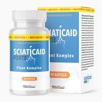 Thumbnail for Produktansicht von Sciatic Aid Forte Plant Komplex Nahrungsergänzung mit Dose und Verpackung 90 Kapseln
