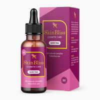 Thumbnail for Produktflasche SkinBliss Skin Tag, 30 ml, mit Pipette vor farblich passender Box