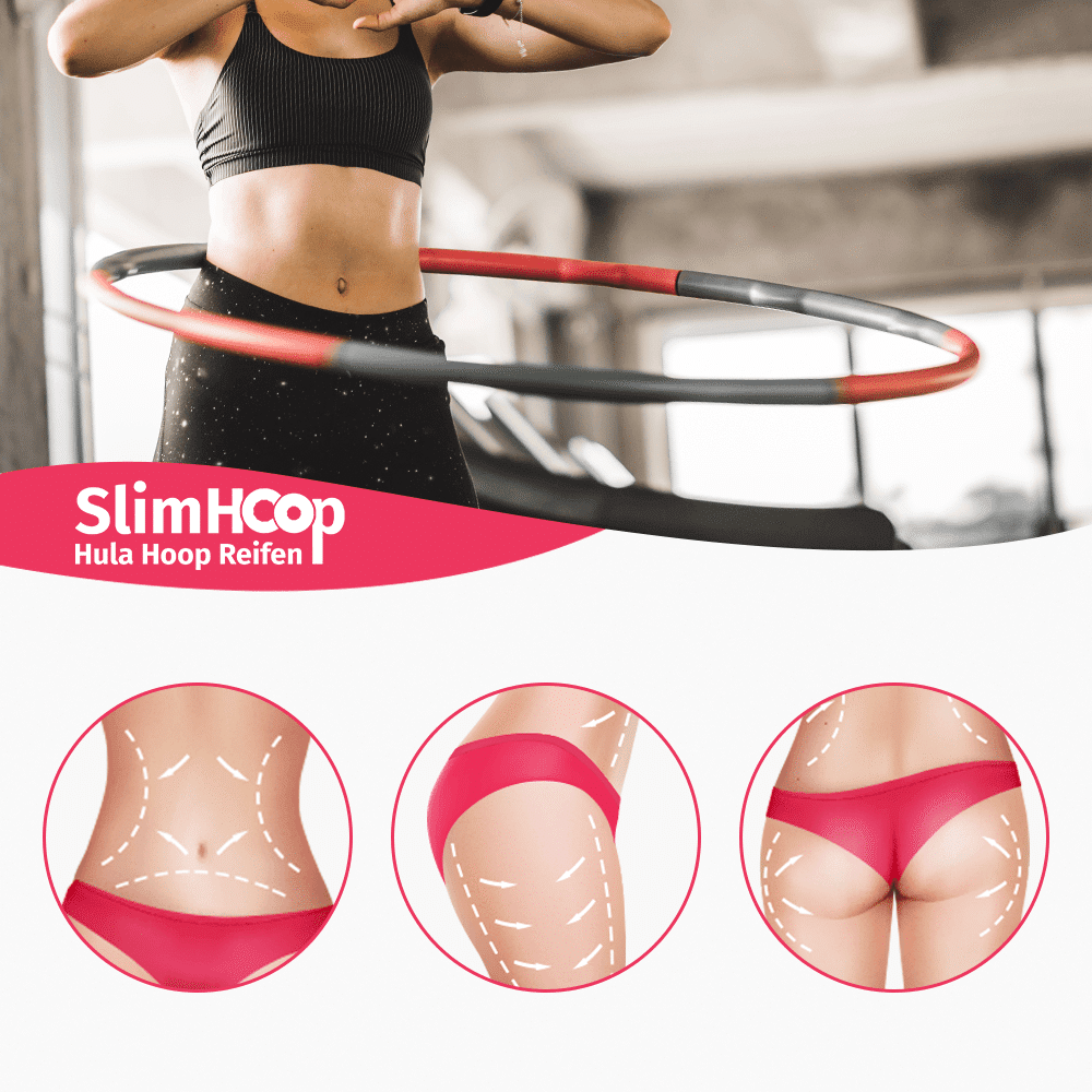 SlimHoop Hula Hoop Reifen - Für flexible Trainingseinheiten - ApoNatura