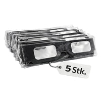 Thumbnail for Schwarze Sonnenfinsternisbrillen in Kunststoffverpackung mit Aufdruck 5 Stk