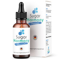 Thumbnail for Braune Sugar Harmony Premium Flasche mit Pipette und passendem Umkarton auf weißem Hintergrund