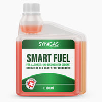 Thumbnail for Syngas Smart Fuel Produktabbildung mit Dosierkammer und roter Flüssigkeit vor hellem Hintergrund
