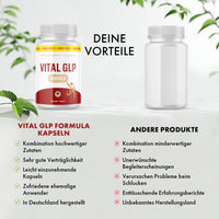 Thumbnail for Vital GLP Formula Kapseln Vergleich mit anderer Dose, Vorteilen und Nachteilen als Liste